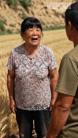 讹走收割机后，她家麦子烂地里（50集）熬夜必追完的热门短剧