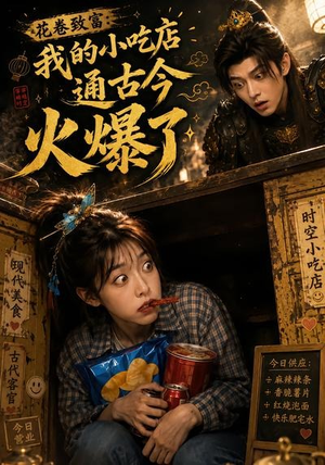 花卷致富：我的小吃店通古今火爆了（111集）每日更新热门短剧