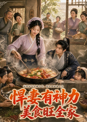 悍妻有神力，美食旺全家（75集）最新火爆短剧来袭